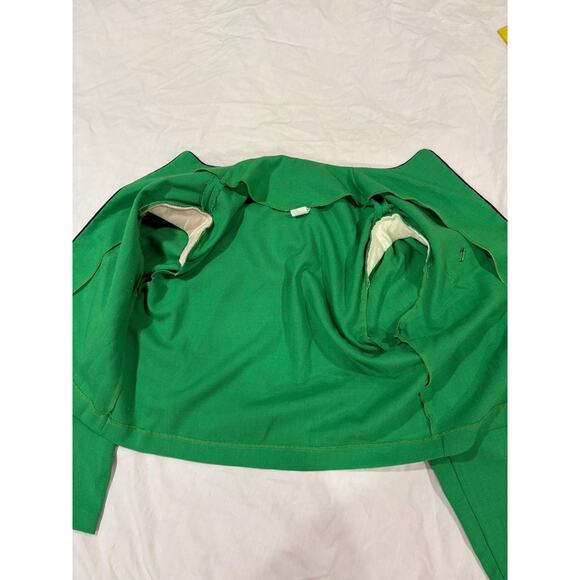 Vintage Green Blazer w/ Blue Cherry Top Size Medium - Picture 8 of 12